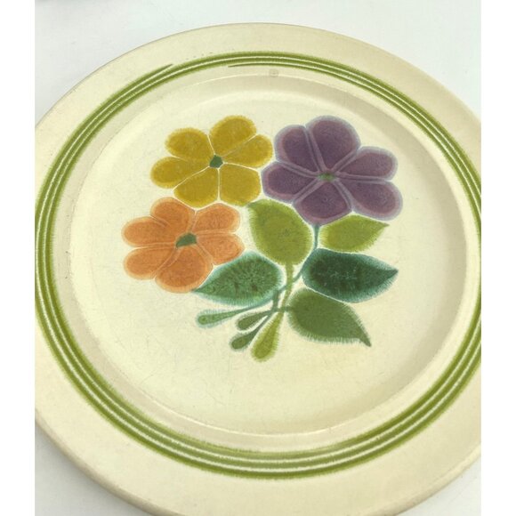 Vintage Franciscan salad plates, Mid Century Earthenware, Floral pattern, pair - Picture 3 of 7